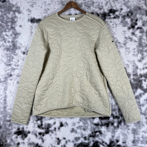 Nike Damen Golf Dri Fit Pullover Womens Size Small Light‎ Beige Performance - Picture 1 of 14